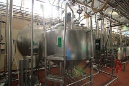 Creamery Package / Regis 450 Gal. Dome-Top / Cone-Bottom Fermentation / Processing Tank, S/N 9932