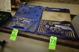 Irwin Hanson Tap & Die Combination Sets, Sizes 3mm-18mm, with Hard Shell Cases