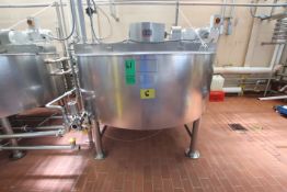 Lee 250 Gal. Cone Bottom S/S Kettle / Processor, M/N 250U9MS, S/N 19108-1-1, Equipped with Sweep/