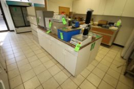 6-Sections of Lab Counters, Includes (1) S/S Sink, Section Dims.: (5) 7' L x 2' W x 3' H, (1) 8' L x