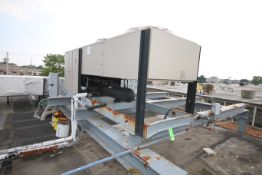 Larkin Condensor Unit, Mounted on Steel Structured Skid (NOTE: Located on Roof; Worked with