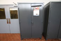 Strong Hold Heavy Duty 2-Door Parts Cabinet, Approx. 48" W x 78" Tall (Over $1,200 New)