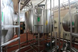 Mueller 1,000 Gal. Dome-Top / Cone-Bottom Fermentation / Processing Tank, Equipped with Sweep/Scrape