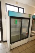 Turbo Air Refrigerator, with Sliding Glass Door and Shelving, Overall Dims.: 56" L x 29" W x 78 1/2"