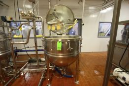 Lee Approx 100 Gallon S/S High Shear Kettle, M/N 100D9MT. S/N A7863-2, Jacket 90 PSI @ 332 F, Test