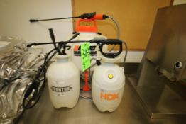 (3) Chemical Spray Containers with Spray Nozzels, By Ironton, HDX, and Back Pack Type Echo Diaphragm