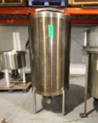 200 Gal. S/S CIP Tank, 304 S/S with Top Hinged Lid, Dual Sprayball, Air Valve and Pressure Sensor