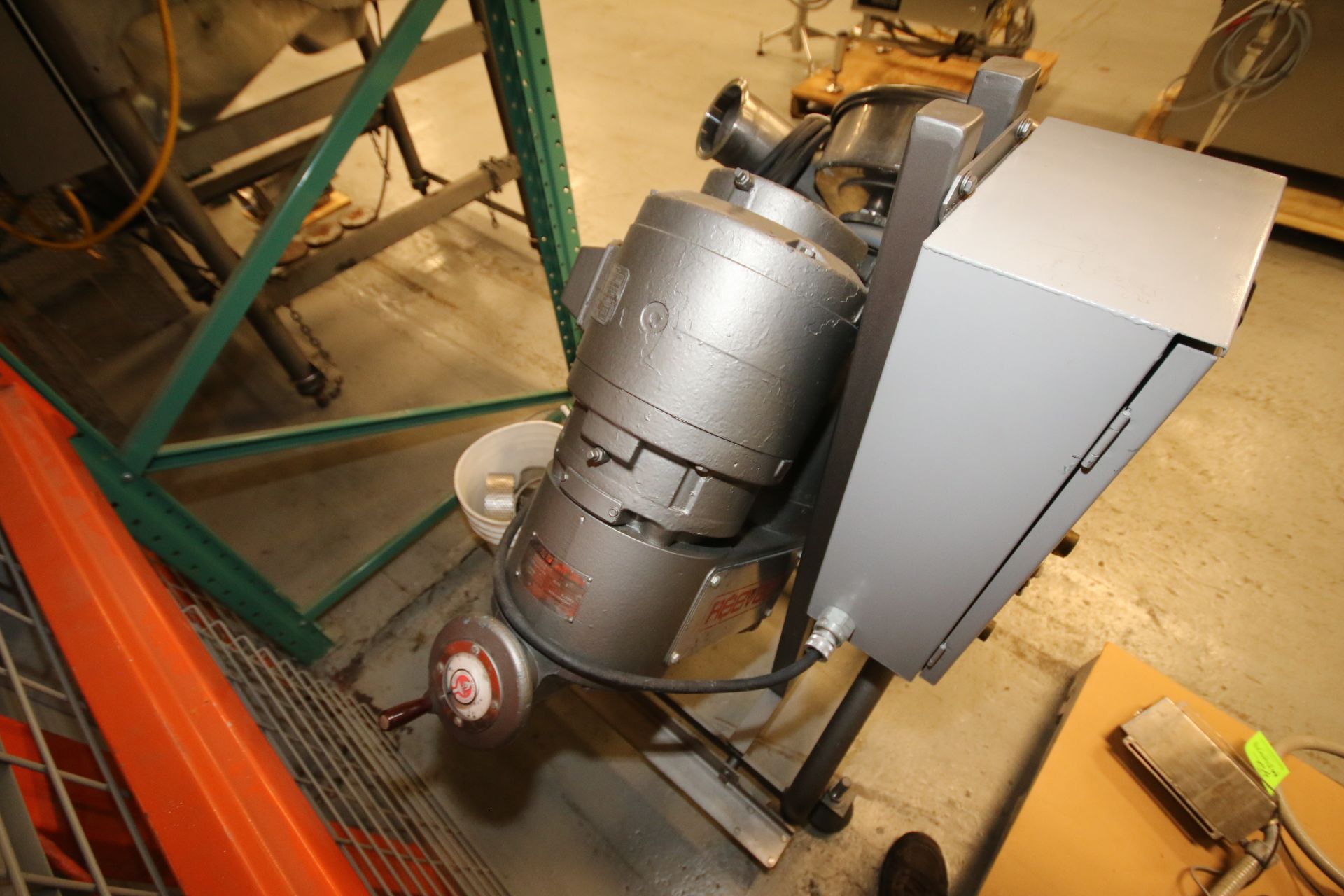 Rietz Disintegrator, Model RP-6-K115, S/N RP-652011 with 13" Blade Area, 10" S/S Feed Hopper, 4" - Image 3 of 6