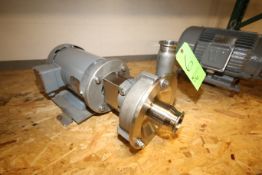 Fristam 5 hp Centrifugal Pump, Model FPX353, S/N 10401686 with 2-1/2" x 2" Clamp Type S?S Head and