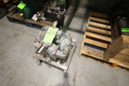 Warren Rupp Sandpiper Diaphragm Pump, Model SB1 1/2.SB6SS, S/N 6553533, Stainless with 2" Clamp Type