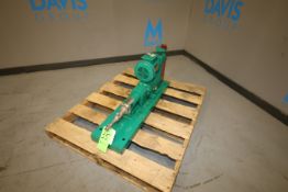 Netzsch Cavity Pump, Type 3NE06 with 3/4" Threaded Head, Reeves Aprox. 1 hp Variable Speed Drive,