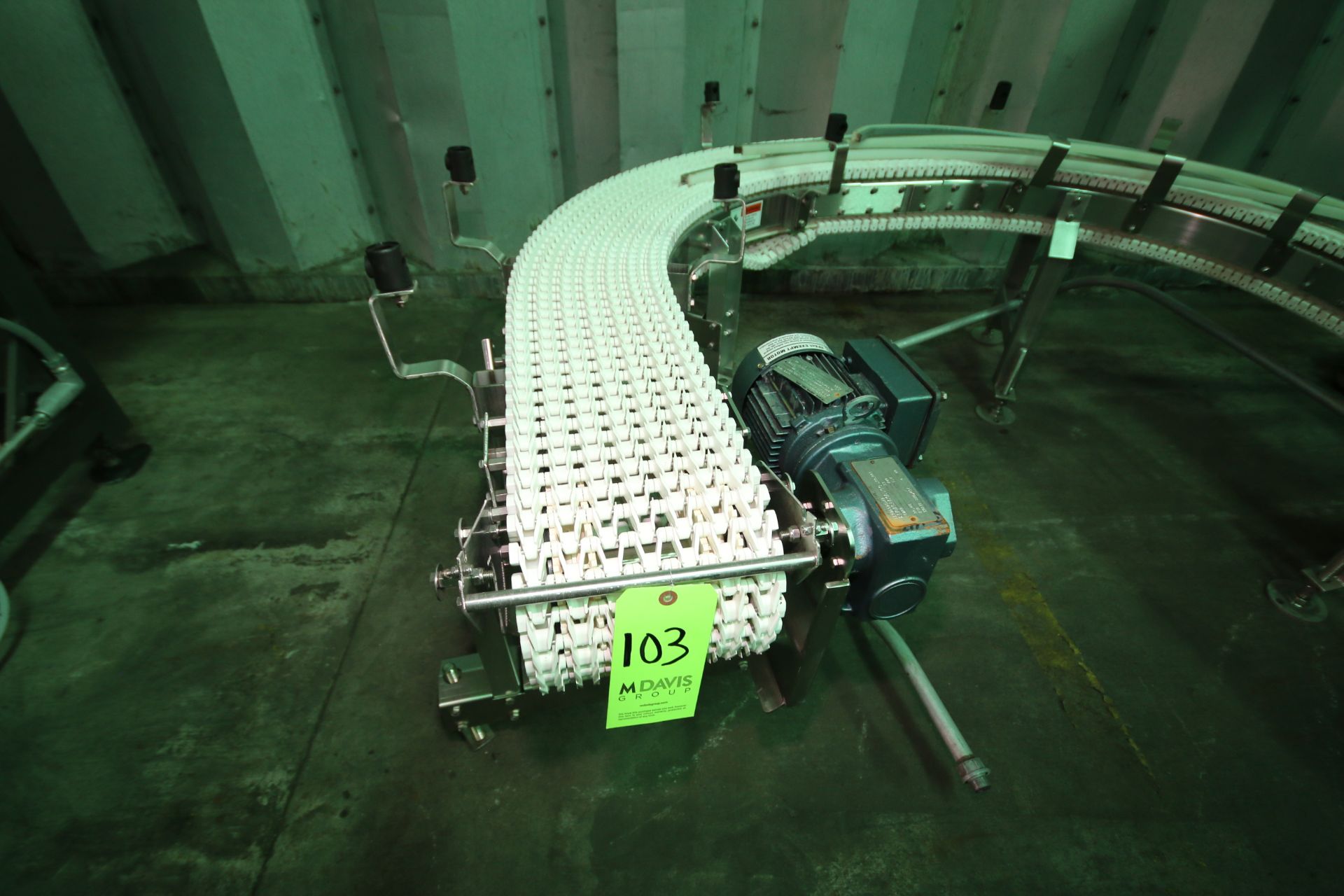 Span-Tech Aprox. 12 ft. L x 24" H U-Shaped S/S Product Conveyor Section includes 8-1/2" W Intralux - Image 2 of 4