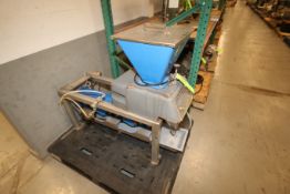 Omega Disc Feeder, Model 23-02, S/N OD-2779 with Syntron Vibratory Conveyor, Aprox. 40" L x 7-1/2"