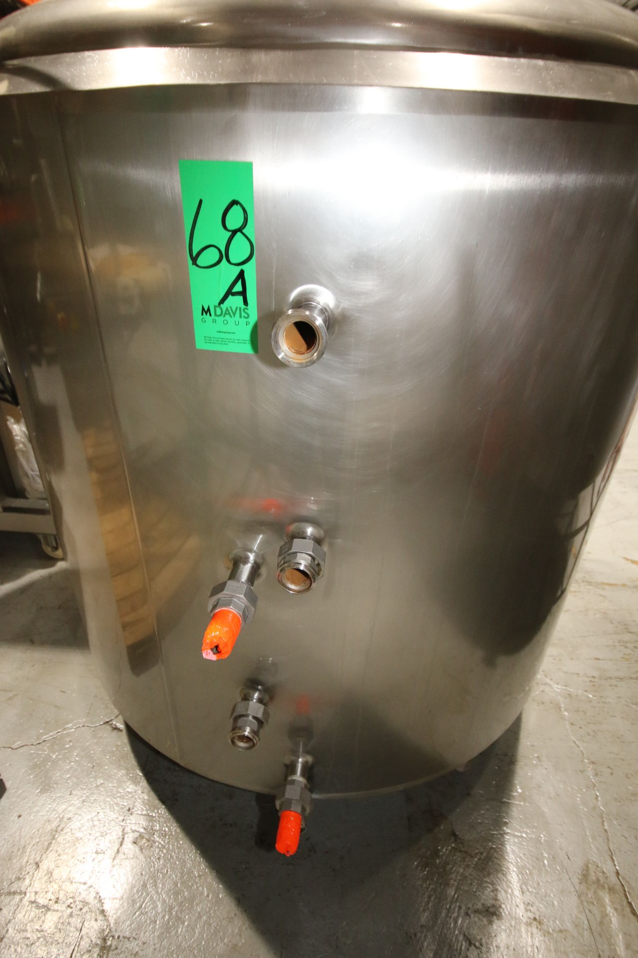 500 Gal. Dome-Top Sloped-Bottom Jacketed Processing Tank, Equipped with Top-Mount Two-Blade Wide - Image 5 of 11