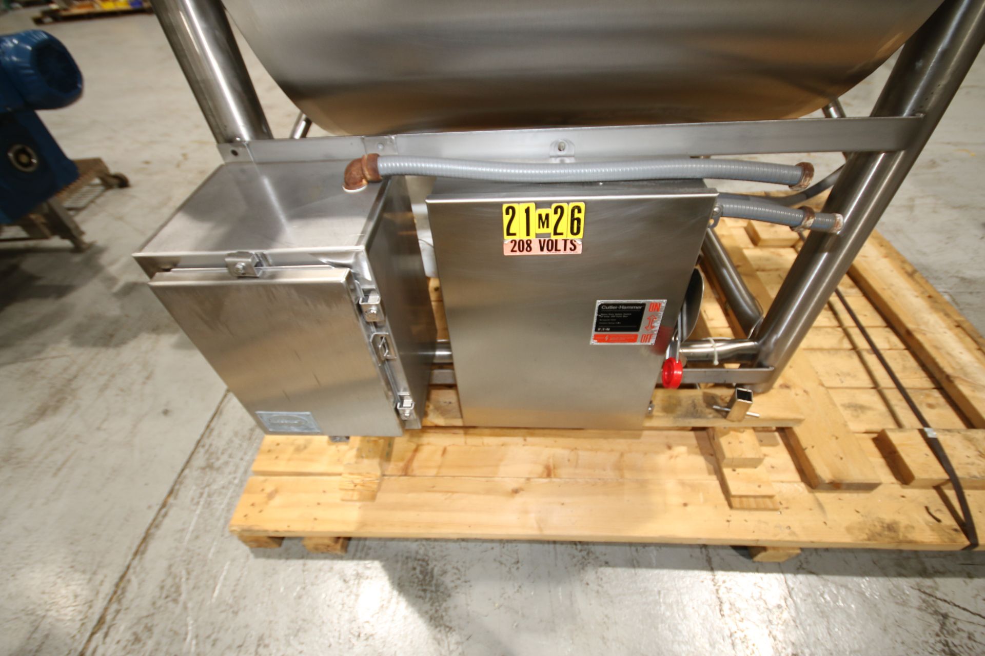 APV 35" L x 37" W x 38" D Jacketed 316 S/S Paddle Blender, S/N G-5090 with 316 S/S Interior and - Image 11 of 12