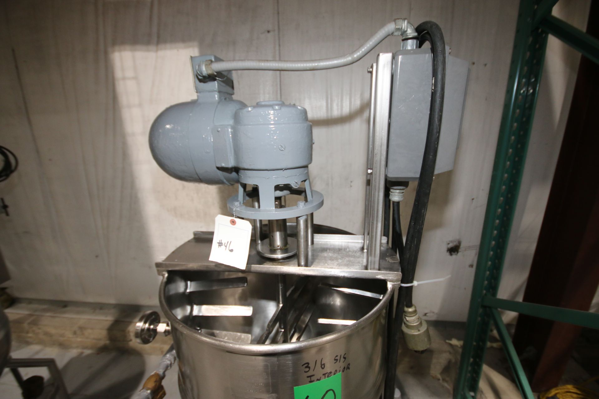 Groen 20 Gal. 316 S/S Jacketed Kettle, Model 20SP, S/N 26448, Max. Working Pressure 100 psi, - Image 3 of 6