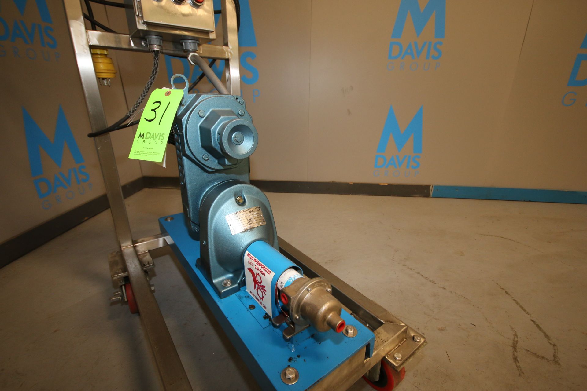 Moyno .75 hp 500 Cavity Pump, Model 22002, SN 04/97 with SEW Euro-Drive 1700 RPM Motor, 230YY/460Y - Image 3 of 3