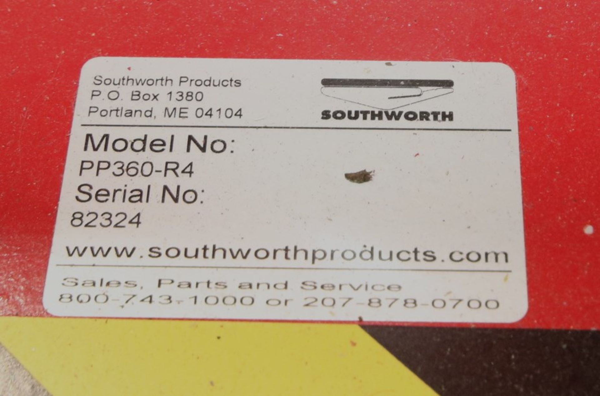 Southworth 44" W Rotary Positioning Table, Model PP360-R4, S/N 82324 (Utilized with Item #112) - Image 2 of 2