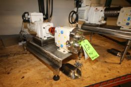 Waukesha-Cherry Burrell 1 hp Positive Displacement Pump, Model 006, S/N 261902-00 with 1-1/2"