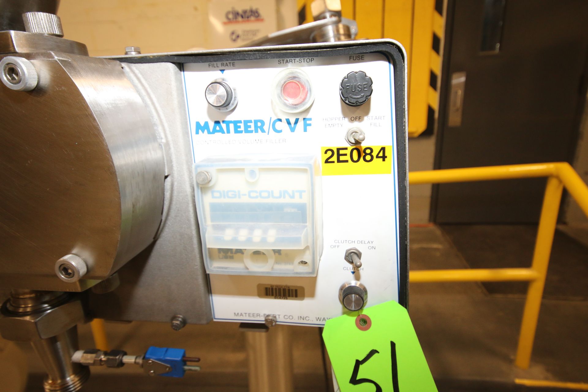 GEI/Mateer Burt/CVF Controlled Valve Filler, Model 50S, S/N 807539 with Foot Control - Image 4 of 7