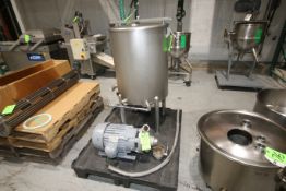 Separator Disk Washer 60 Gal. S/S Jacketed Tank with Tank Dimensions Aprox. 30" H x 24" W, Ampco