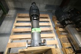 Ebara S/S Vertical Fluid Handling Pump, Type EVKAU/A1810, S/N CS5-10ZB0 with 2-1/2" Boltable Inlet/