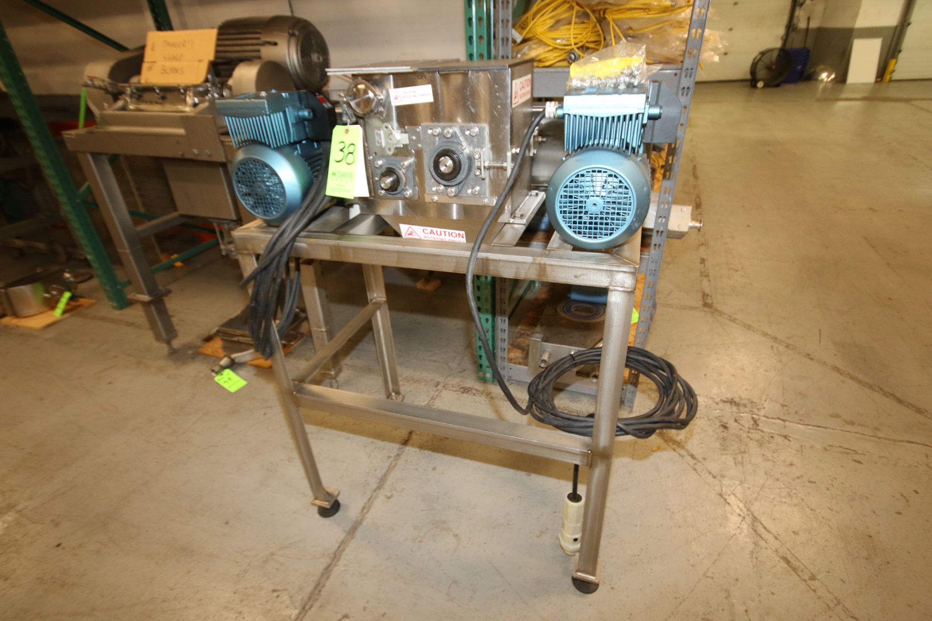 Dicer with Aprox. 8" W x 13" L Blade Area, Aprox. 6" x 4" S/S Bottom Chute, and (2) SEW Euro-Drive 2