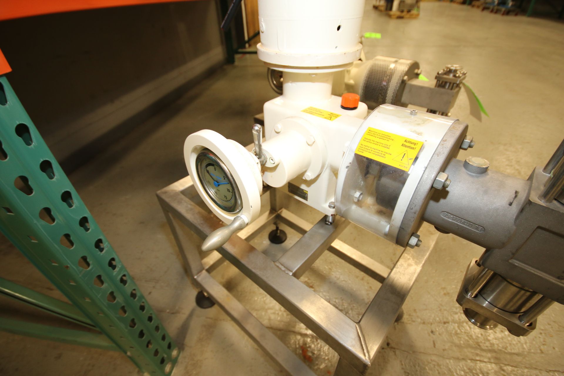Bran Lubbe 1.5 hp Pump, Type N-K31, Machine #5101037 with 1-1/2" Clamp Type S/S Head and Baldor 1725 - Image 4 of 4