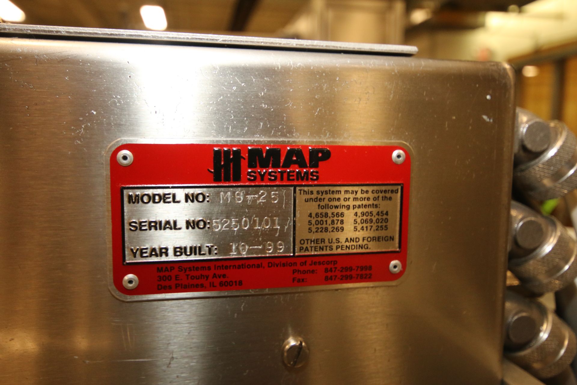 Jes Corp. Packaging Machinery Map Systems Tamper Evident Sealer, Model MS-25, S/N 5250101 - Image 7 of 9