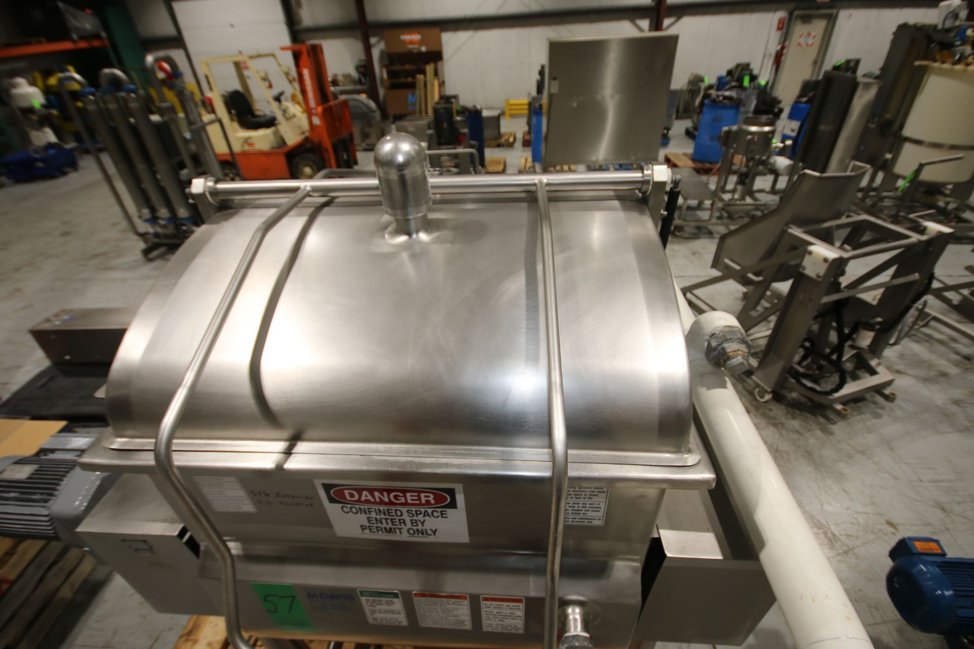 APV 35" L x 37" W x 38" D Jacketed 316 S/S Paddle Blender, S/N G-5090 with 316 S/S Interior and - Image 3 of 12