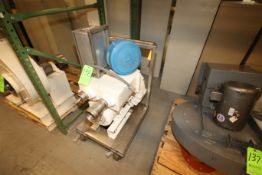 EG & G Rotron 17" Blower with 4" x 3" Clamp Type Inlet/Outlet, Aprox. 5 hp Motor, Allen Bradley