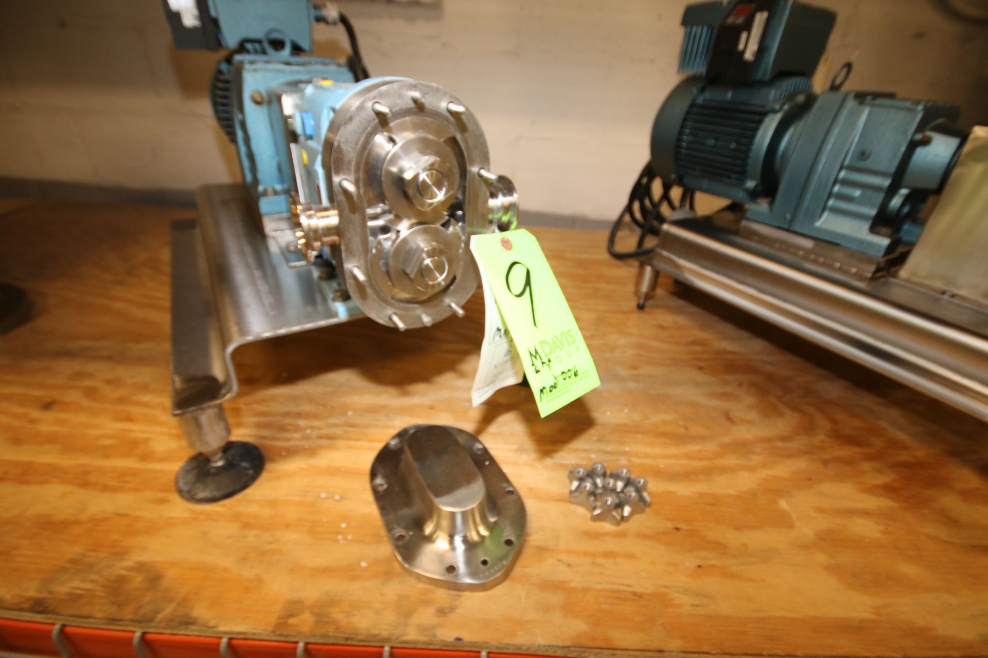 Waukesha-Cherry Burrell 2 hp Positive Displacement Pump, Model 006, S/N 301669-02 with 1-1/2" - Image 2 of 3
