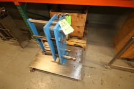 APV 27" H Plate Press, Model SR15, S/N 28053-2 with (21) S/S Plates, Painted Frame and Frame