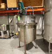 Aprox. 260 Gal. S/S Chemical Mixing Tank, 316 S/S with Vektor .25 hp Lightnin Mixer, 1725 RPM, 230/