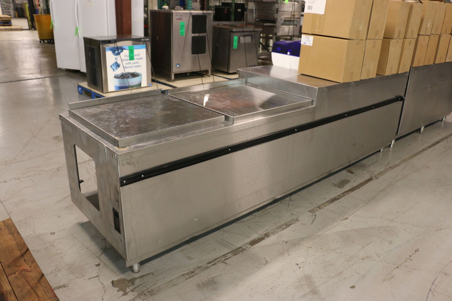 Aprox. 118-1/2" L x 30-1/2" W x 34-3/8" H Commercial Kitchen/Restaurant S/S Cabinet/Work Table ( - Image 2 of 5