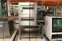 Lincoln Impinger Double Electric Portable Conveyor Oven Package with Aprox. 53" L x 18" W x 3-1/4" W