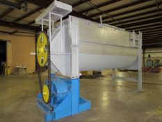 240 Cubic Feet Ribbon/Paddle blender with Stainless Steel lined barrel, 30HP Motor,, Foote Bros.