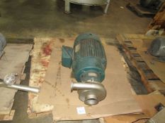 Crepaco Stainless Steel High Volume Centrifugal Pump, Model 18VS-81 Direct coupled to a 25HP