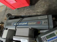 Markem SmartLase Laser Coder with Fumex Fume Vacuum - Removed from operational plant (Rigging and