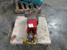 Small positive displacement pump with relief valve and electric motor direct drive (Rigging and