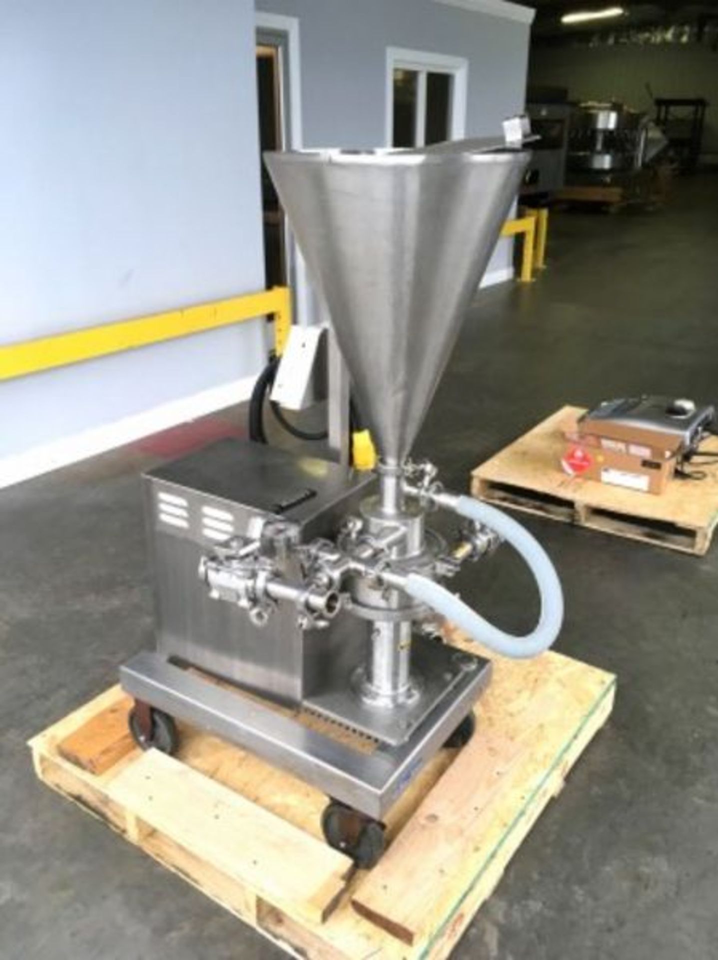 Quadro Ytron XC Blender Disperser System Model: XC1 Serial: XCL-0048 Mounted on SS Skid with Casters
