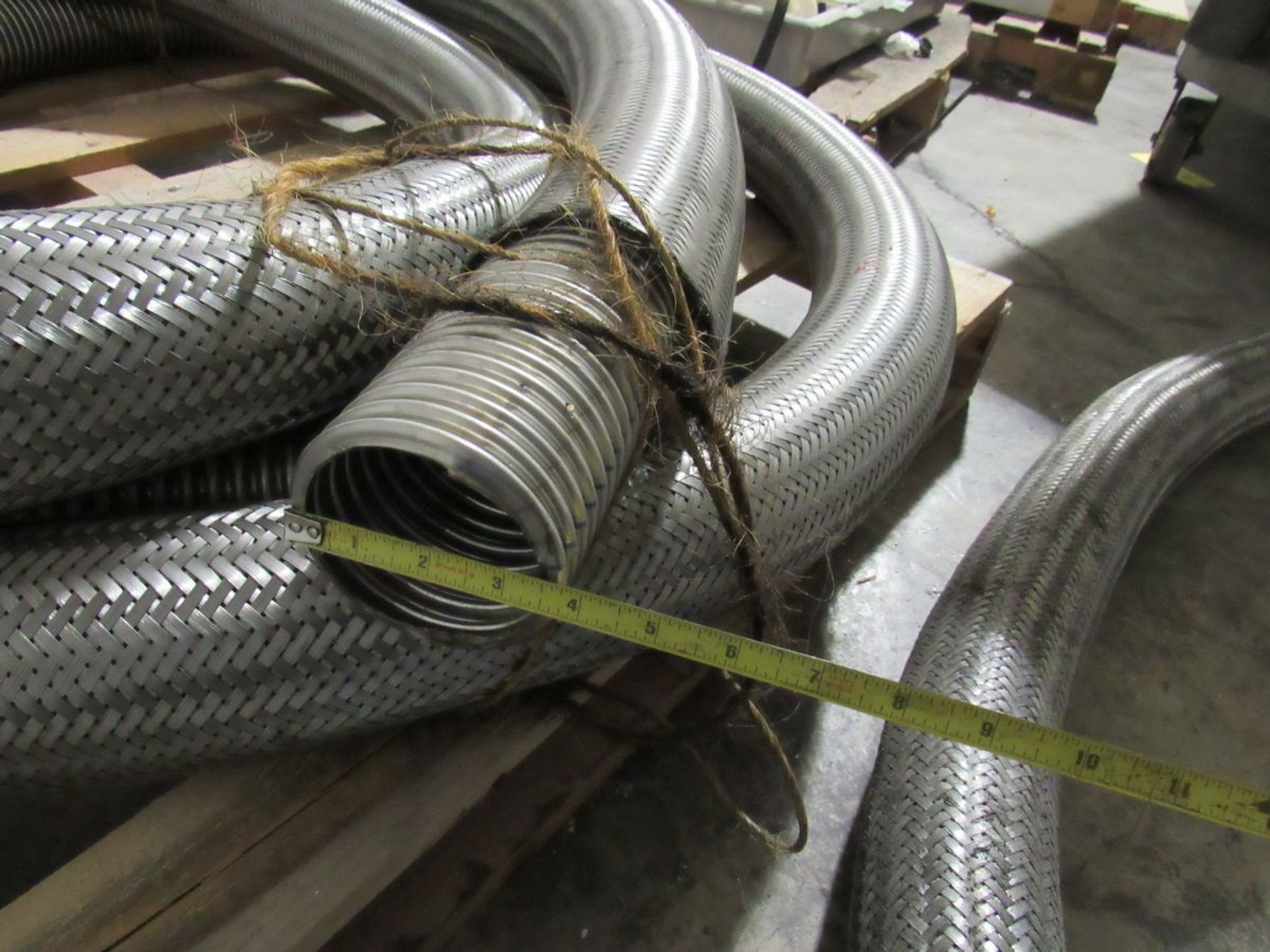 Approximately 30 ft of 3" diameter Stainless Steel Flexible Hose (Rigging and loading fees - Image 3 of 3