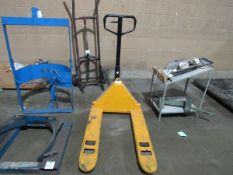 5500-Pound E-Z Lift Floor Pallet Jack Serial #526662 36" length (Rigging and loading fees included