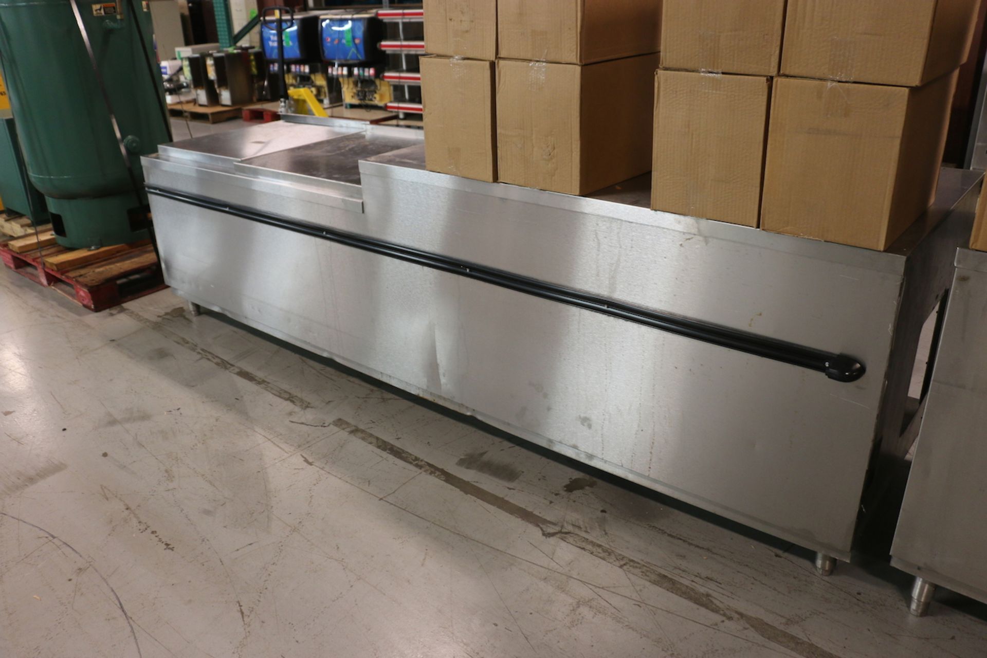 Aprox. 118-1/2" L x 30-1/2" W x 34-3/8" H Commercial Kitchen/Restaurant S/S Cabinet/Work Table ( - Image 3 of 5