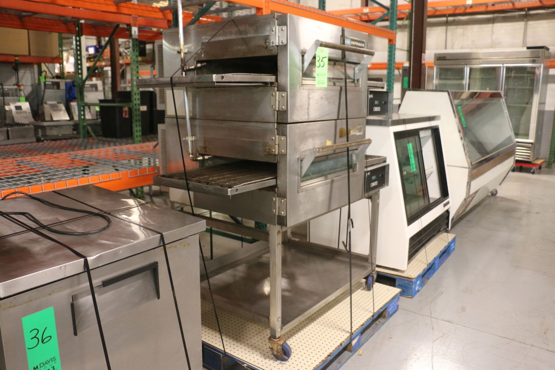 Lincoln Impinger Double Electric Portable Conveyor Oven Package with Aprox. 53" L x 18" W x 3-1/4" W - Image 2 of 8