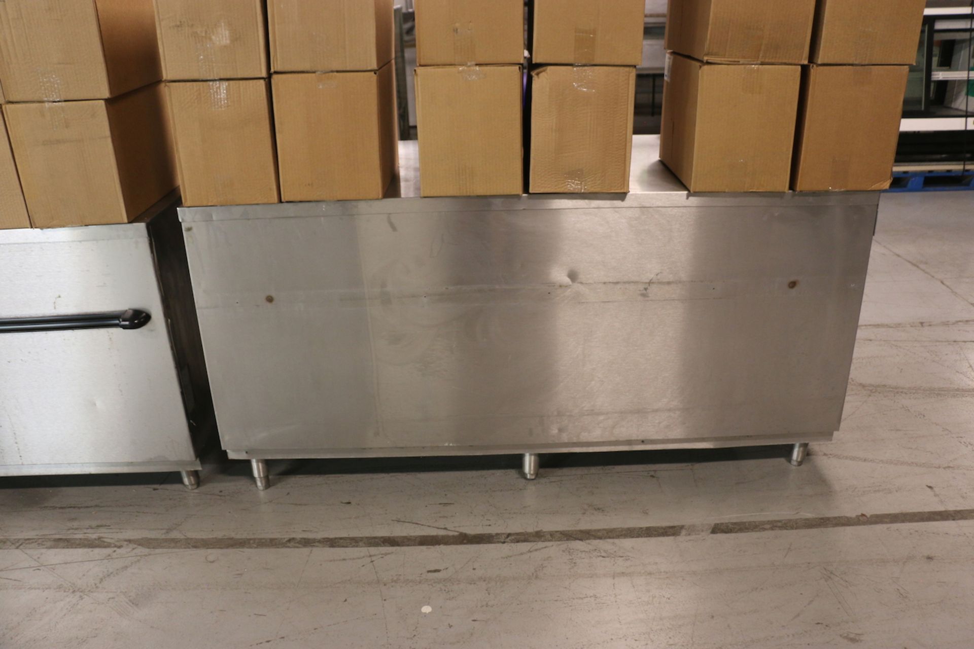 Aprox. 70" L x 31-1/4" W x 34-3/4" H Commercial Kitchen/Restaurant S/S Cabinet/Work Table (Located