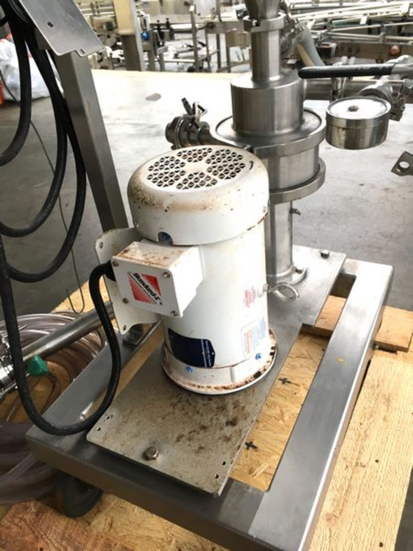 Quadro Ytron XC Blender Disperser System Model: XC1 Serial: XCL-0048 Mounted on SS Skid with Casters - Image 8 of 9