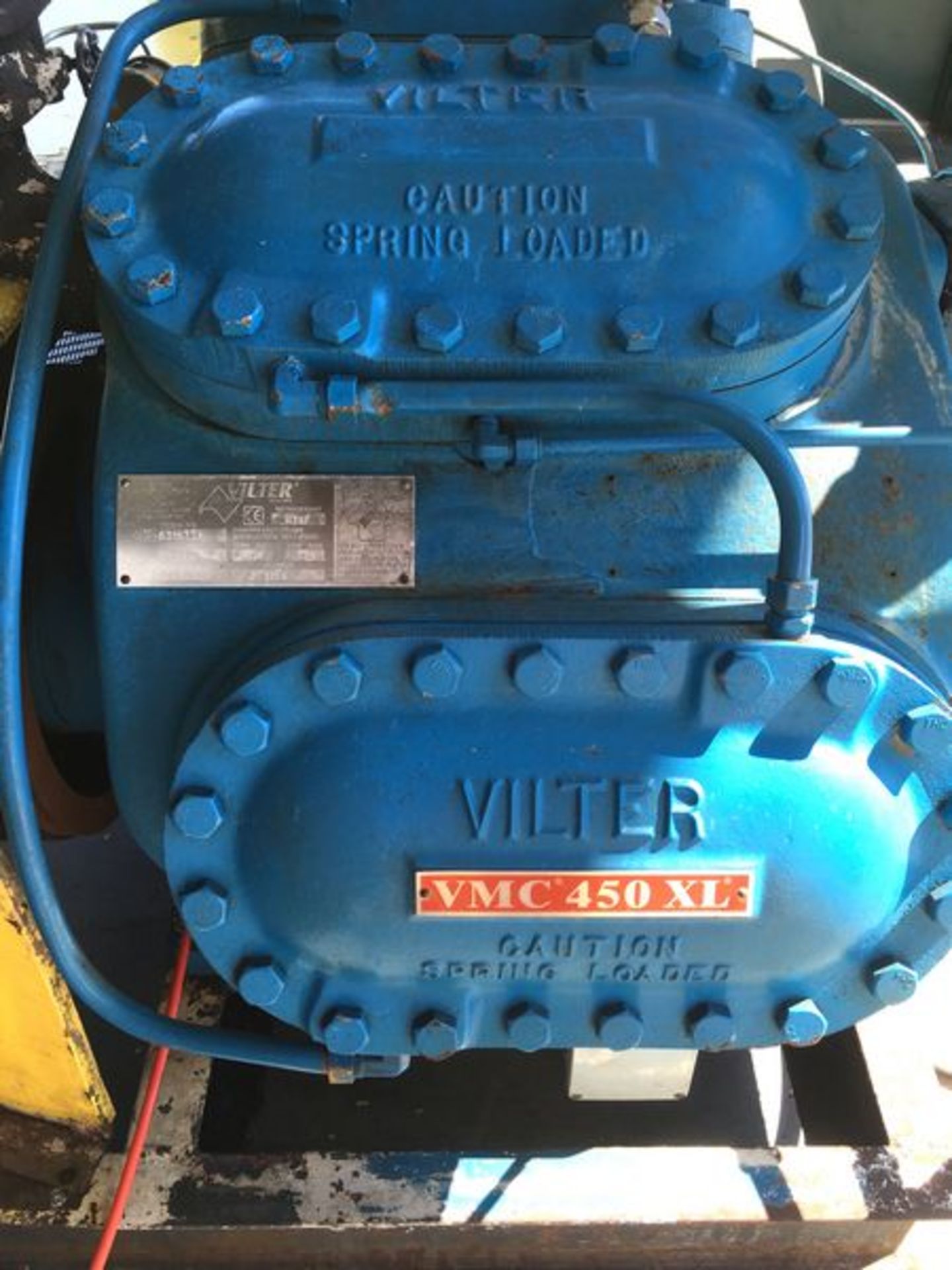 Vilter 458XL 8 Cylinder Ammonia Compressor with Soft Start Controls Model: A10K 458 XLB Serial: - Image 7 of 16