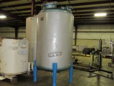 Howard Corporation 500 Gallon Stainless Steel Reactor with mild steel jacket. Shell 50PSI work
