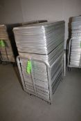 S/S Pans, with S/S Mobile Cart with Side Rails, Pan Dims.: Aprox. 24" L x 17" W